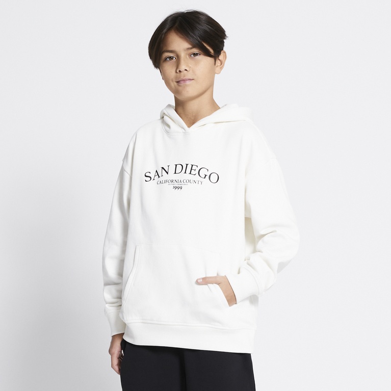 Printed hoodie "Jordon" White 7